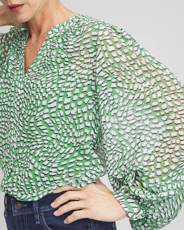 Abstract Print Blouse - image 4